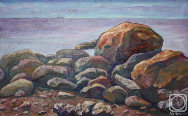 Rumiyantsev Vadim. Boulders on the shore of the Gulf of Finland