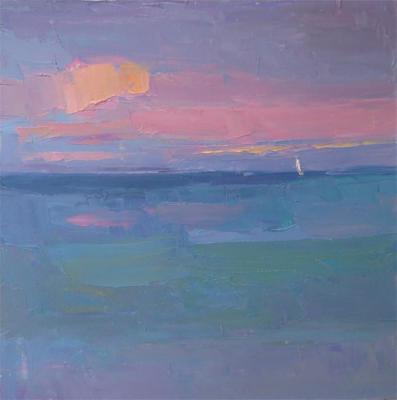 White sail lonely. Korniichuk Elena