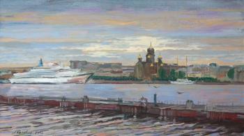 View at the Uspensky Cathedral from Angliyskaya embankment. Belevich Andrei