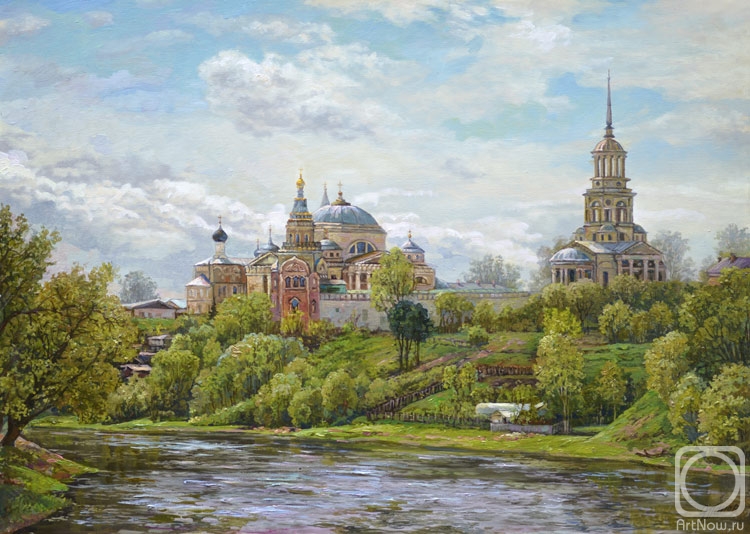 Panov Eduard. Monastery by the river