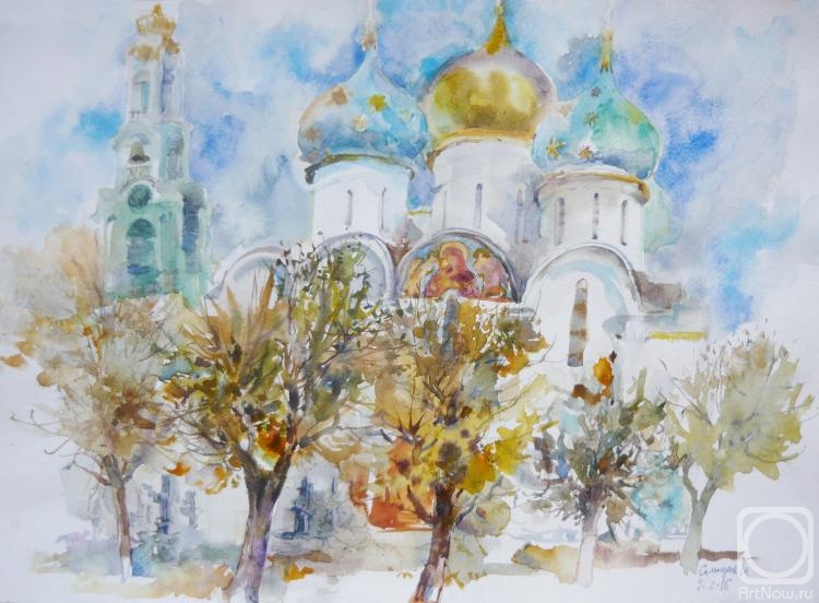 Samoshchenkova Galina. Laurel in autumn. Assumption Cathedral