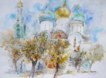 Laurel in autumn. Assumption Cathedral. Samoshchenkova Galina