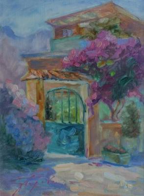 House with bougainvilliea