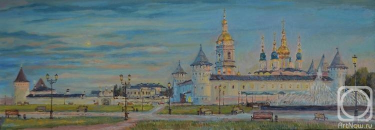 Rudenko Yurii. The Tobolsk Kremlin in the rays of the sunset