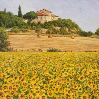 Tuscany (Buy Landscape With Sunflowers). Zhaldak Edward