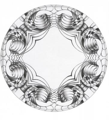 Abstract round pattern with balls