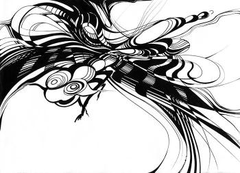 Cool dragonfly (Illustrator). Denisenko Alvina