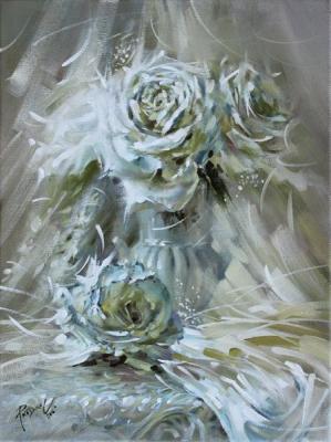 White dance. Roses. Rogozina Svetlana