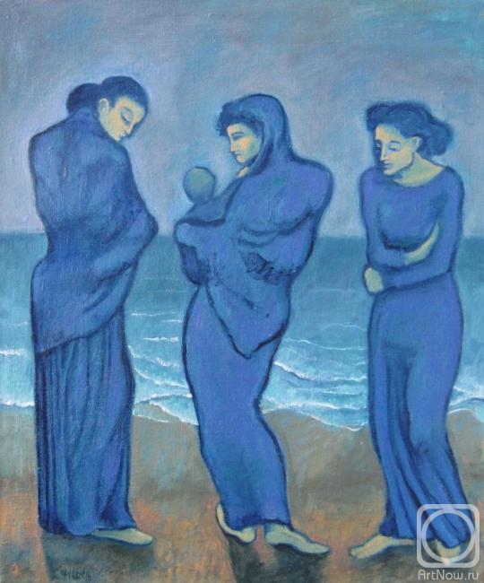 Ixygon Sergei. Three women at se sea beach