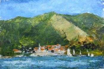 Montenegro, bay. Sails