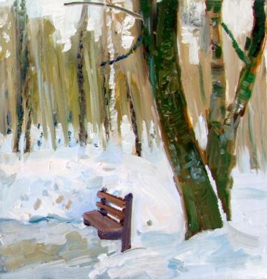 Winter in the park. Chernov Alexey