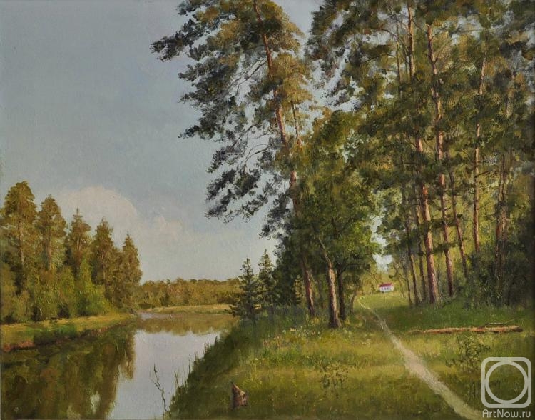 Kugel Aleksandr. Pines over the river