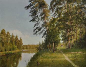 Pines over the river. Kugel Aleksandr
