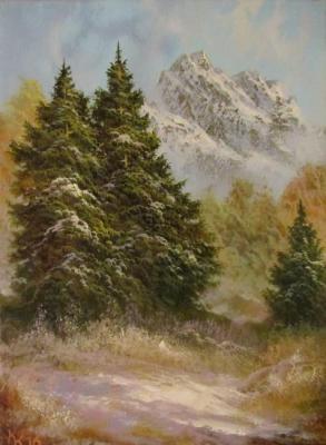 The first snow in the mountains. North Caucasus. Kozlov Konstantin