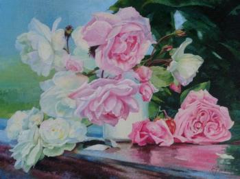 Roses on the bench