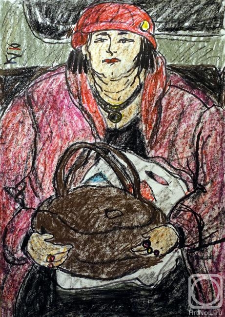 Karaceva Galina. In the subway