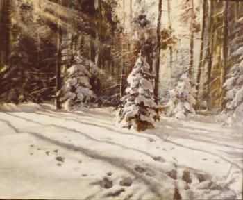 Kozyakov Boris Alexsandrovich. Snowy forest