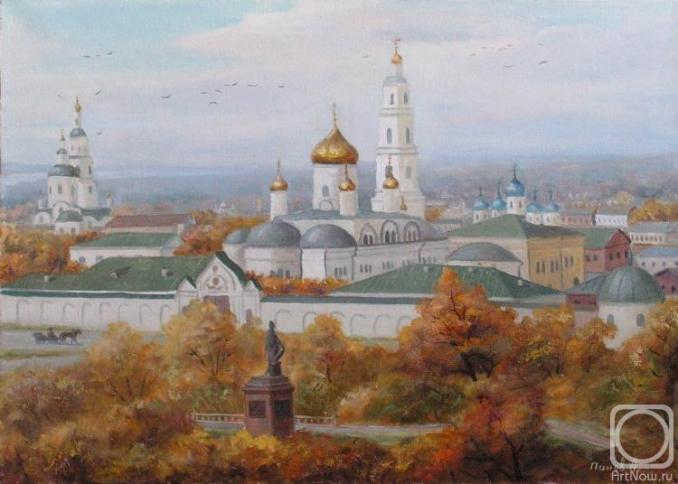 Panov Aleksandr. Simbirsk.Karamzinsky Square and the convent