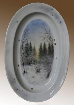 Winter Tale (Porcelain Plate). Mamontova Angela