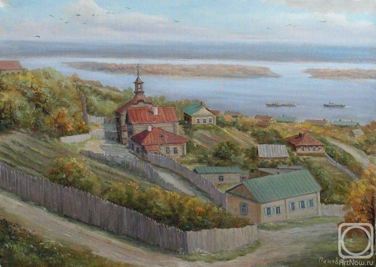 Panov Aleksandr. Simbirsk. View of the Volga