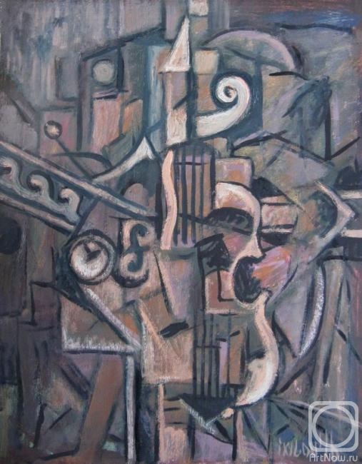 Ixygon Sergei. Still life with violin and watch