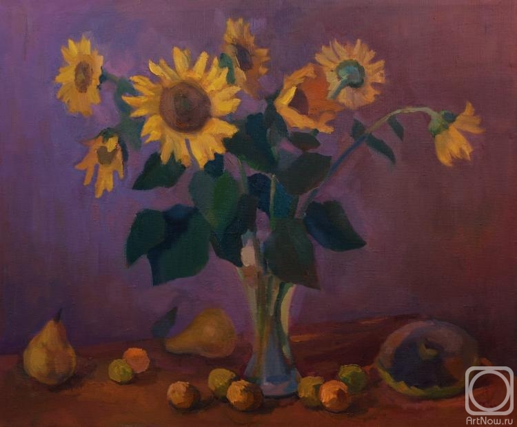 Bitsenti Olga. Sunflowers and pears
