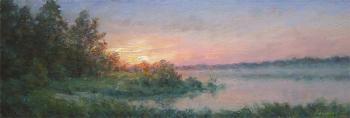 Dawn on the river. Gaiderov Michail