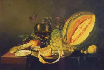 Based on the Dutch still lifes. Still life with melon. Kozyakov Boris