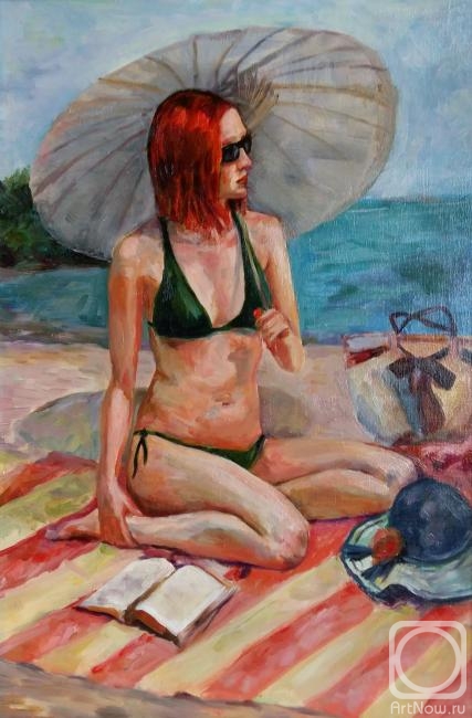 Veselkova Olga. Girl on the beach