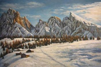 In Snow-covered Mountains (Snow Tops). Fruleva Tatiana