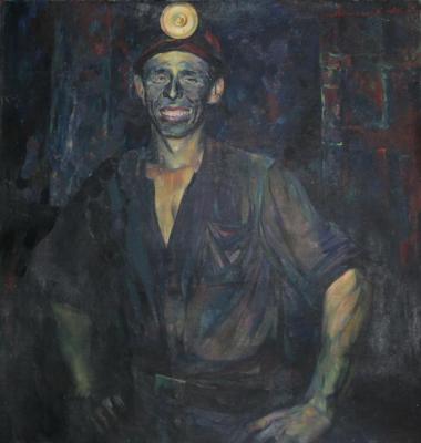 Portrait of a miner from Donetsk. Lezhnikov Yury