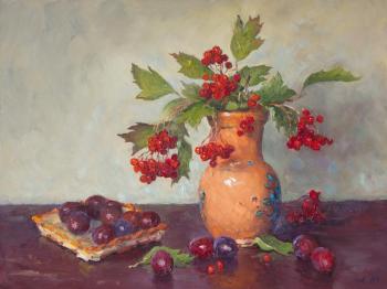 Viburnum and plums. Alexandrovsky Alexander