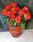 Veselkova Olga. Roses in a vase