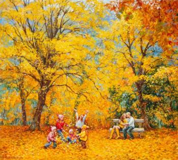 Leaf fall. Simonova Olga
