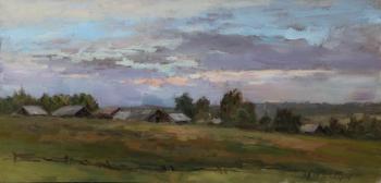 Sunset over the village