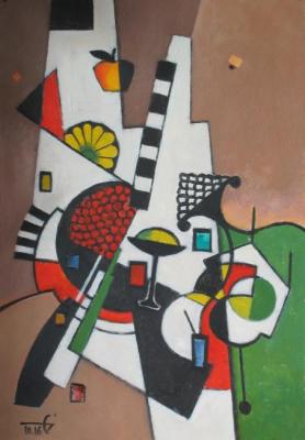 Still life with apple