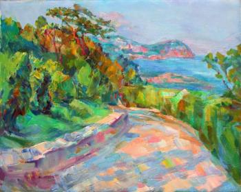 Mirgorod Irina Nikolaevna. The road to the sea. Mosaic of a sunny day