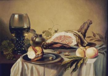 A free copy of Peter Klas "Breakfast with ham.". Kozyakov Boris