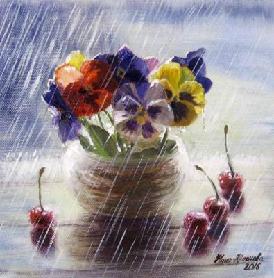 Fine embroidery rain. Krasnova Nina