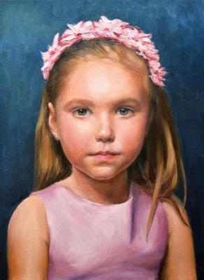 Girl's oil portrait. Potapkin Evgeny