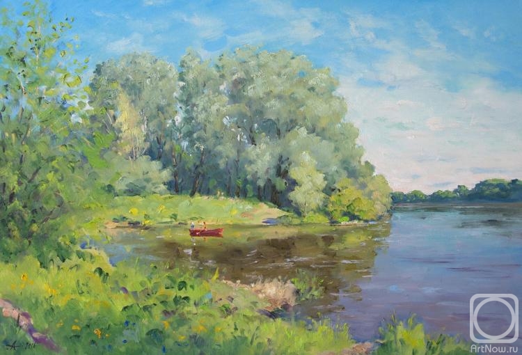 Alexandrovsky Alexander. Willows on Dnepr River
