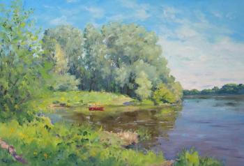 Willows on Dnepr River. Alexandrovsky Alexander