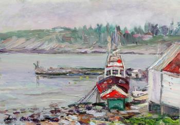 Boats And A Sea (Olberg). Belevich Andrei