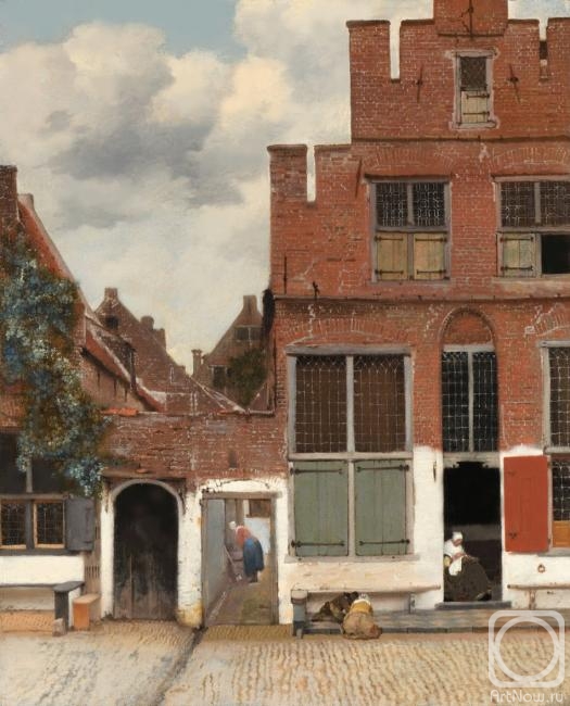 Kozyakov Boris. A copy of the painting of Jan Vermeer's "Street of Delft"