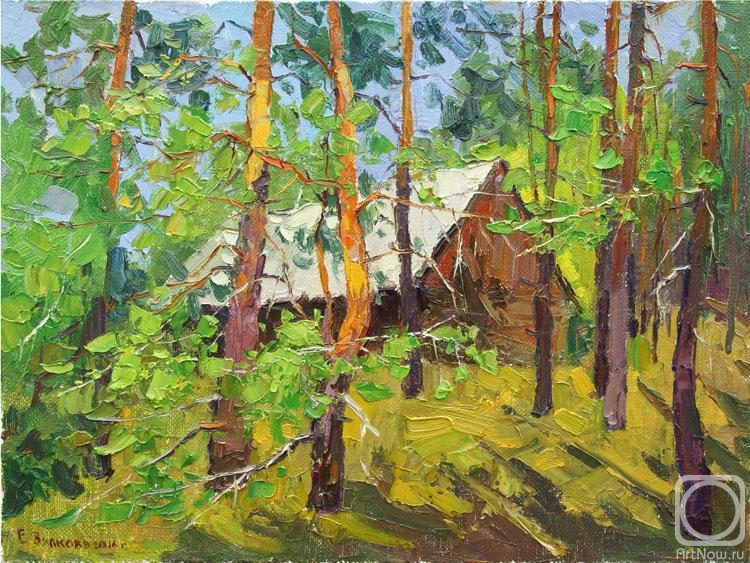 Vilkova Elena. Hut in the forest