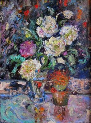 Roses and cactus. Kuznetsova Anna