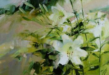 White lilies. Anisimova Galina