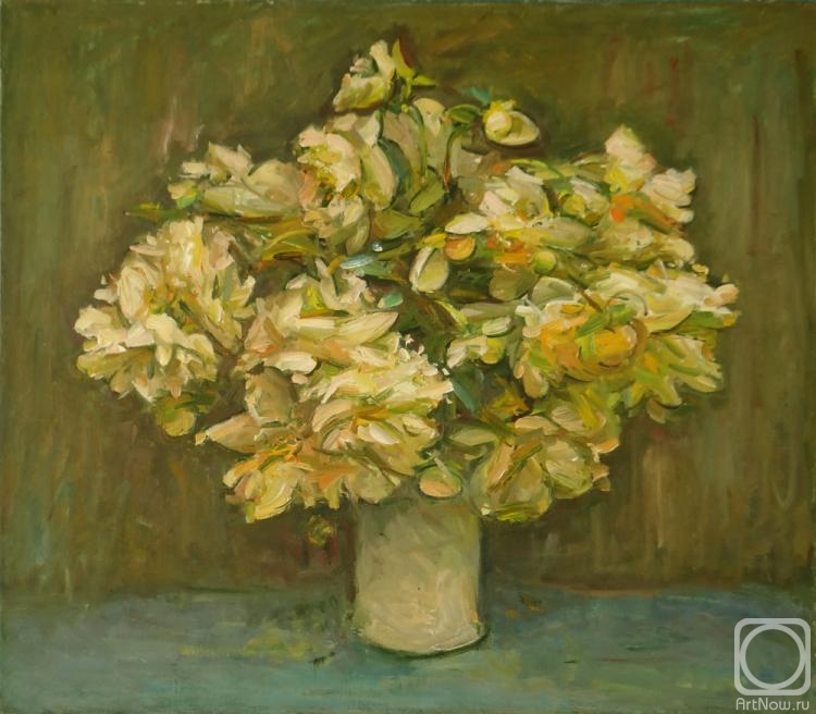 Zamaleev Talgat. Bouquet. White Peony