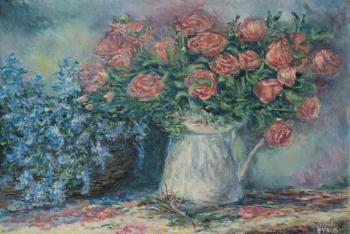Roses and wildflowers. Zhukov Alexey