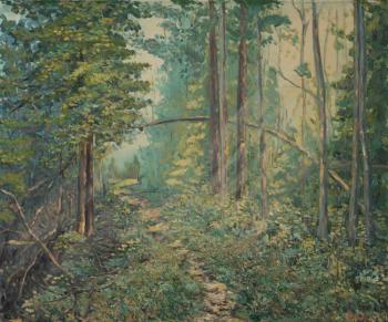 Forest in village (Sunshines). Zhukov Alexey